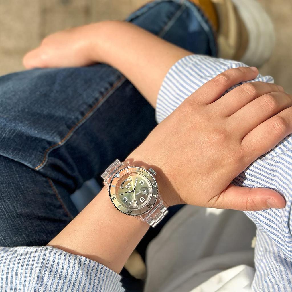 Авторизованный дистрибьютор Часы Ice watch 021438 Ice clear sunset clear Yoga medium day date [Ice watch] мужские [ICE sunset]