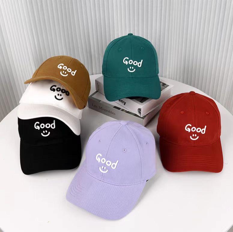 Smiley Hat Spring and Summer Casual Cap Thin Breathable Male and Female Couples Sunshade Versatile Baseball Cap Fashion Sunscreen