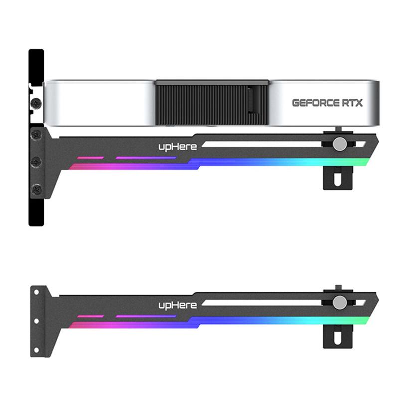 Видеокарта VGA Поддержка Кронштейн для GPU Рамка RGB Светящаяся Декорация Загрязнение Светом Сопровождение 5V ARGB Aura Sync