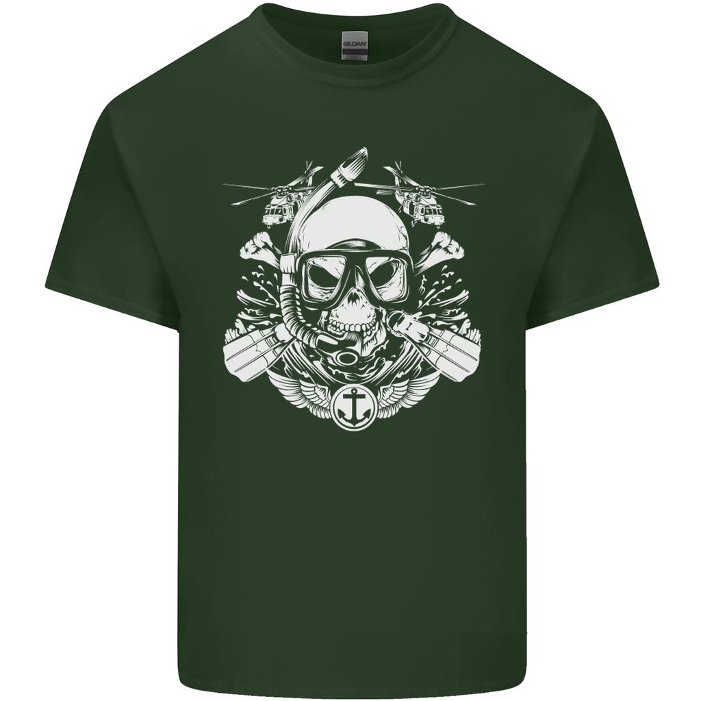 Marine Scuba Diver Navy Seals SBS Diving Unisexs Light Cotton TShirt