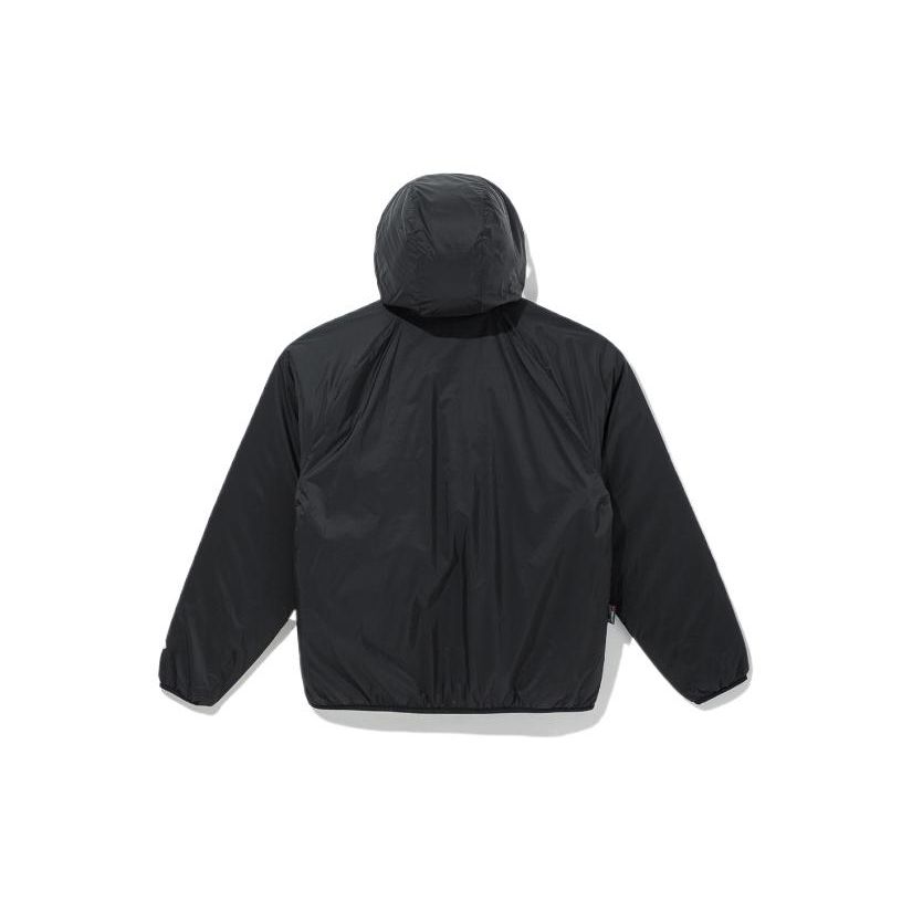 New Era Solid Color Casual Zip-Up Hoodie Men jackets Black 13338540