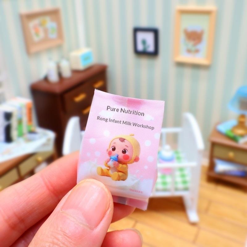 1 шт. Домашний Декор Милая Миниатюрная Сцена Еда Игрушка Кукольный Домик Мини Сухое Молоко Подгузник Модель Для Аксессуаров Кукол Игрушки