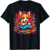 Gaming Corgi Crew_ Best Friend Corgi Puppy Gamer Graphic Tee T-Shirt