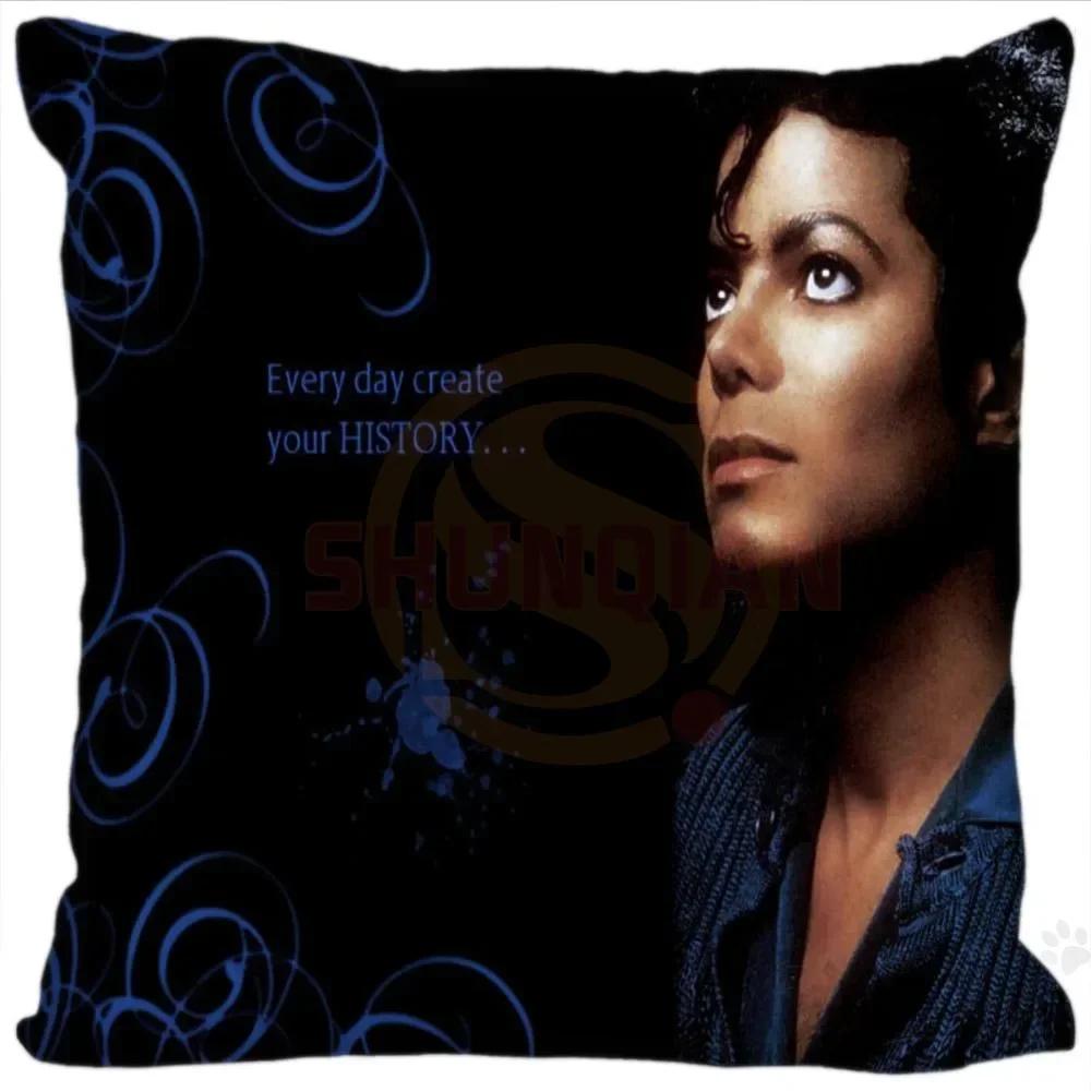 Наволочки с изображением суперзвезды Майкла Джексона, квадратные, на молнии, модные, наволочки с изображением суперзвезды Майкла Джексона, 20x20 см, 35x35 см, 40x40 см, прямая поставка