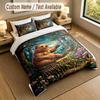 Bear Panda Theme Personalized 3Pcs Bedding Set Custom Text & Name 1 Sheet 2 Pillowcases Household Bedding 1pc