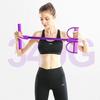6-Tube Sit-up Pedal Resistance Band with Handle Multifunction Tension Rope Elastic Yoga Pedal Puller Body Stretching Trainer Home Gym