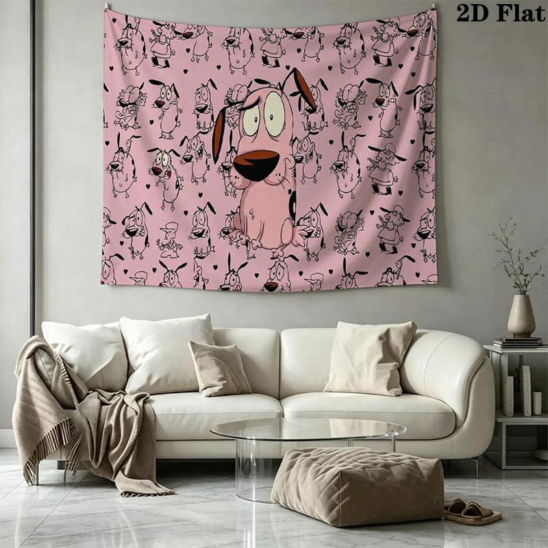 Courage Wall Tapestry Aesthetic Wall Hanging Printed Fabric Blanket Decorative Tapestries for Bedroom Living Room Home Decor