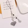 Sweet Cool Sparkling Heart Phone Charm Straps Car Keys Hanging Pendants Bag Decoration Lanyard Purse Accessories