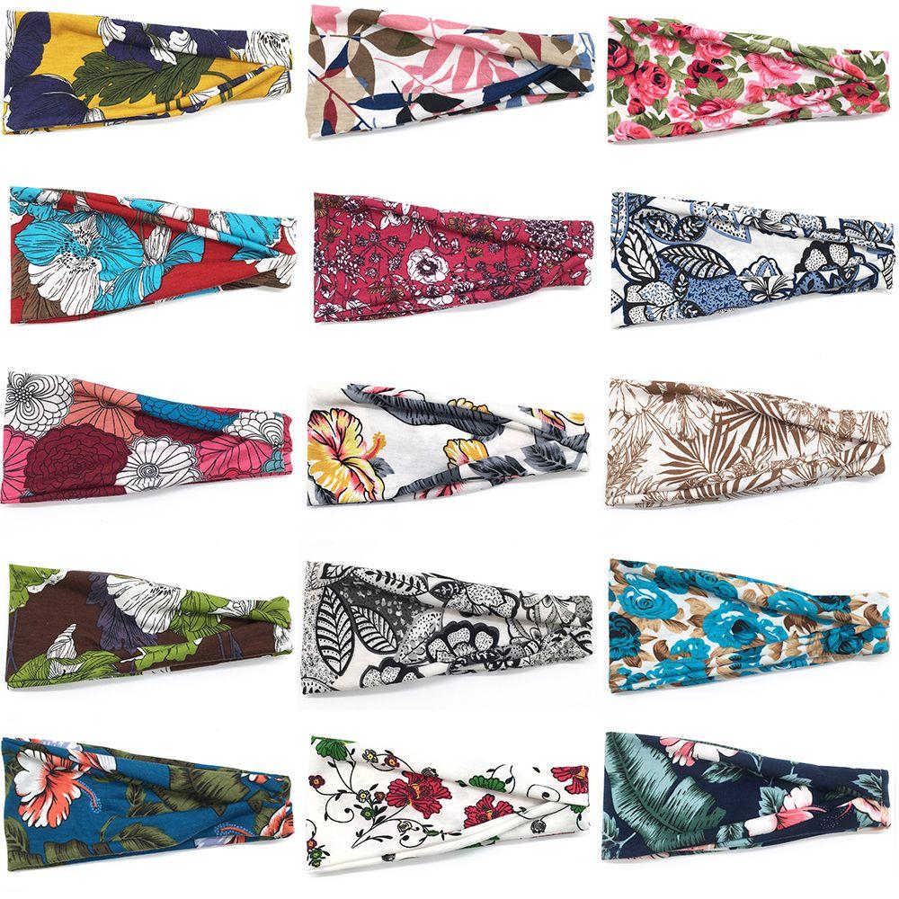 Scrunchy Hairband Running Sweat Absorbing Elastic Turban Head Wrap Sport Bandana Women Headbands