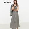 MO&Co. Striped A-Line Vest Dress