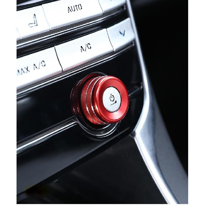 Aluminum Alloy Cover For Jaguar F-PACE XE XEL XF XFL 2016- Car Central Control Volume Adjustment Knob Ring Auto