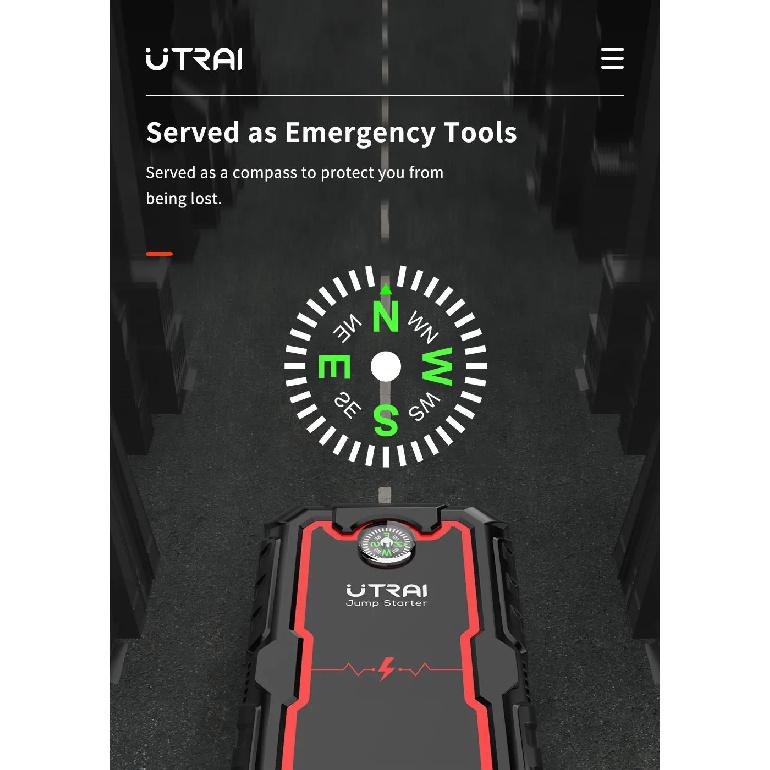 UTRAI 2000A Пусковое устройство Power Bank Портативное зарядное устройство Стартерное устройство Для 8.0L/6.0L Аварийный пусковой аккумулятор для автомобиля