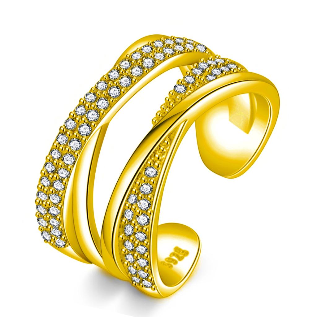 Модные двухслойные отверстия запутывают и переплетают кольцо