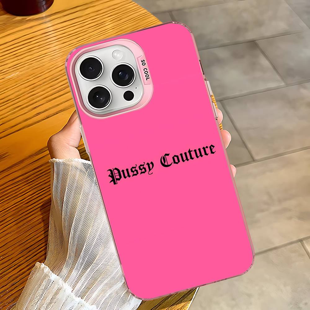 Чехол для телефона J-Juicy C-Couture для iPhone 17 16 15 14 13 12 11 Pro Max Plus Цвет Серебристый Чехол
