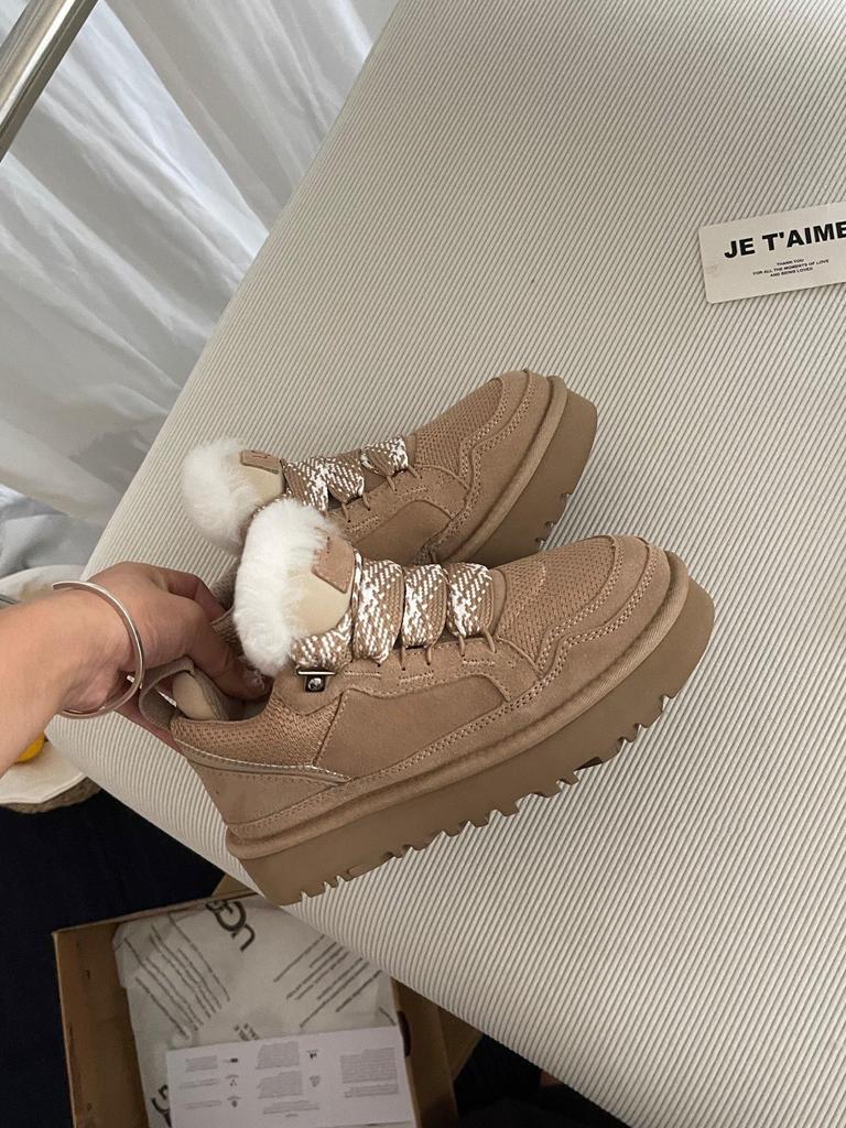 Женские зимние ботинки Henan Sangpo на толстой подошве, с меховой подкладкой, из коровьей кожи