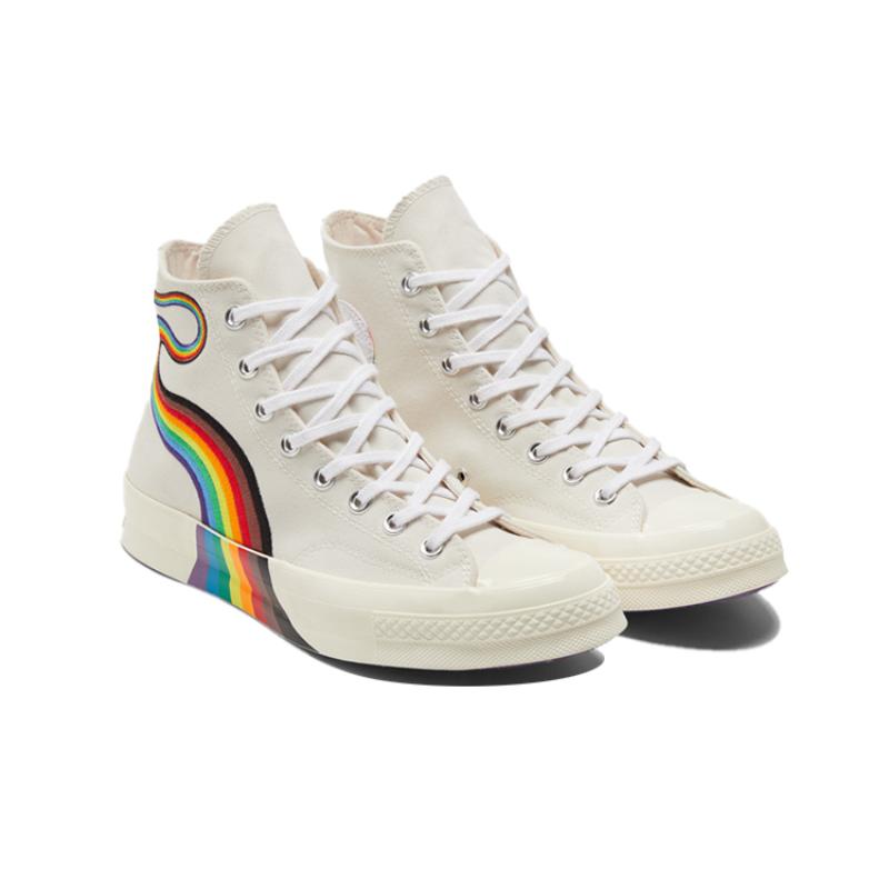 Converse Chuck Taylor All Star 1970S Вышивка граффити Высокие эспадрильи Унисекс Радужные цвета