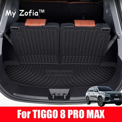 Для CHERY TIGGO 8 Pro Max 2023 2024 2025 Автомобильный TPE Коврик в Задний Багажник Водонепроницаемый Коврик для Хранения Противоскользящий Легко Чистится Автомобильный Аксессуар