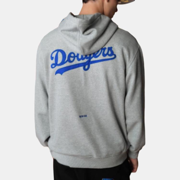 New Era FW25 Серия команд MLB Лос-Анджелес Доджерс Американский Повседневный Флис с капюшоном Вырез-лодочка Длинный рукав Свитшот с вышитым логотипом-буквой 14858063