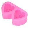 Non Stick Rose Heart Silicone Mold Heart Flower Heart Cake Mold  Soap Candle Making