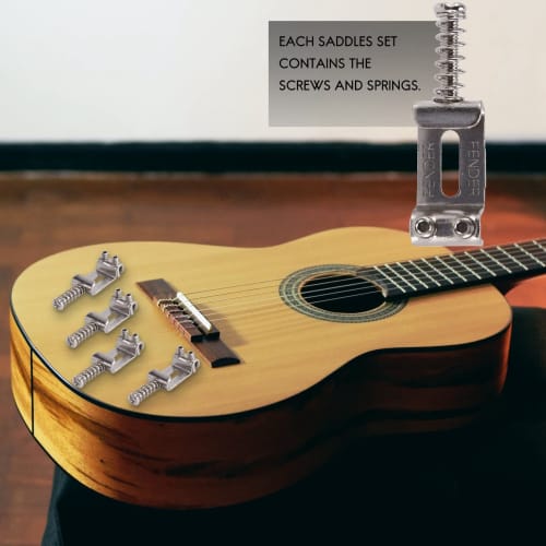 Ahvqevn Guitar Bridge Saddle Roller Tremolo for Fender Stratocaster Telecaster Electric Guitar Accessories Silver