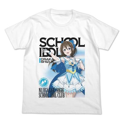 Nijigen Cospa Love Nijigasaki High School Idol Club Сакуразака Сидзуку Полноцветная Официальная Карточная Игра БЕЛЫЙ Размер M [Официально] Live! Футболка Вер.