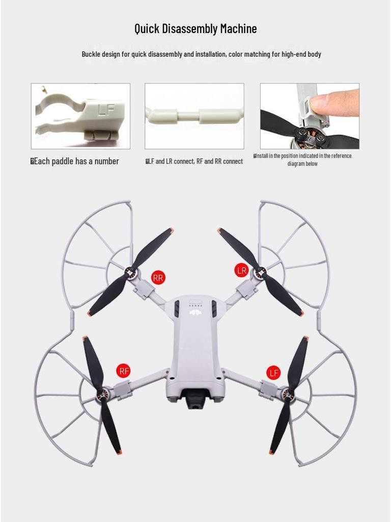 Защита пропеллеров DJI Mini 3/3 Pro - Кольца защиты от столкновений для дрона