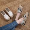 Spring New Women's Single Shoes One-pedal Fisherman Shoes Retro Style Linen Round Head Casual Cotton and Linen Shoes Cloth Shoes