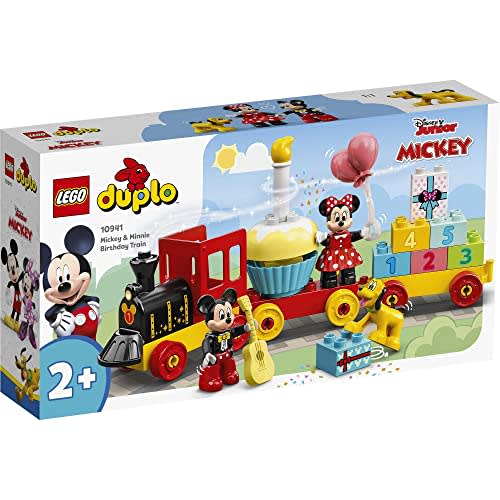 LEGO Duplo Mickey and Minnie Birthday Parade Toys Present Birthday Blocks Educational Christmas Boys Girls Children 1 and a Half Years 2 Years Old 4 Y