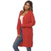 Autumn and Winter Women's Woven Jacket Thick Section Mid-Length Cardigan Sweater