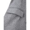 Women's Gray Long Sleeve Winter Woolen Coat