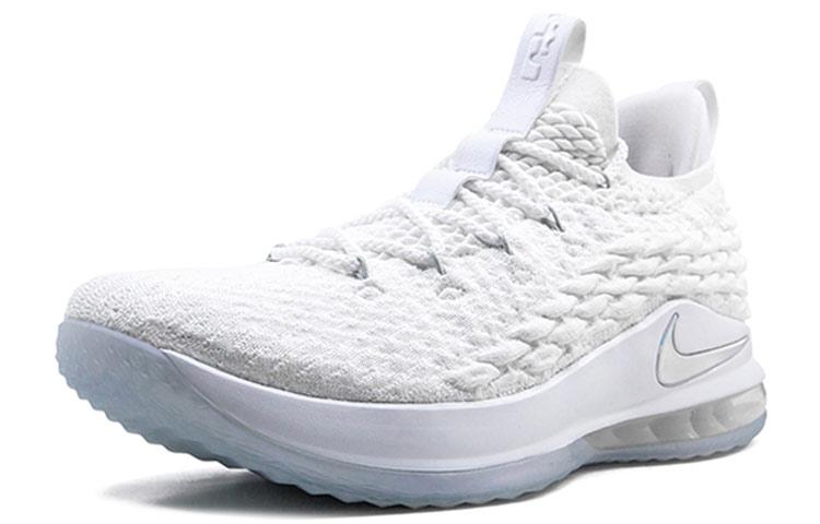 Nike LeBron 15 Low White Metallic Silver AO1755-100