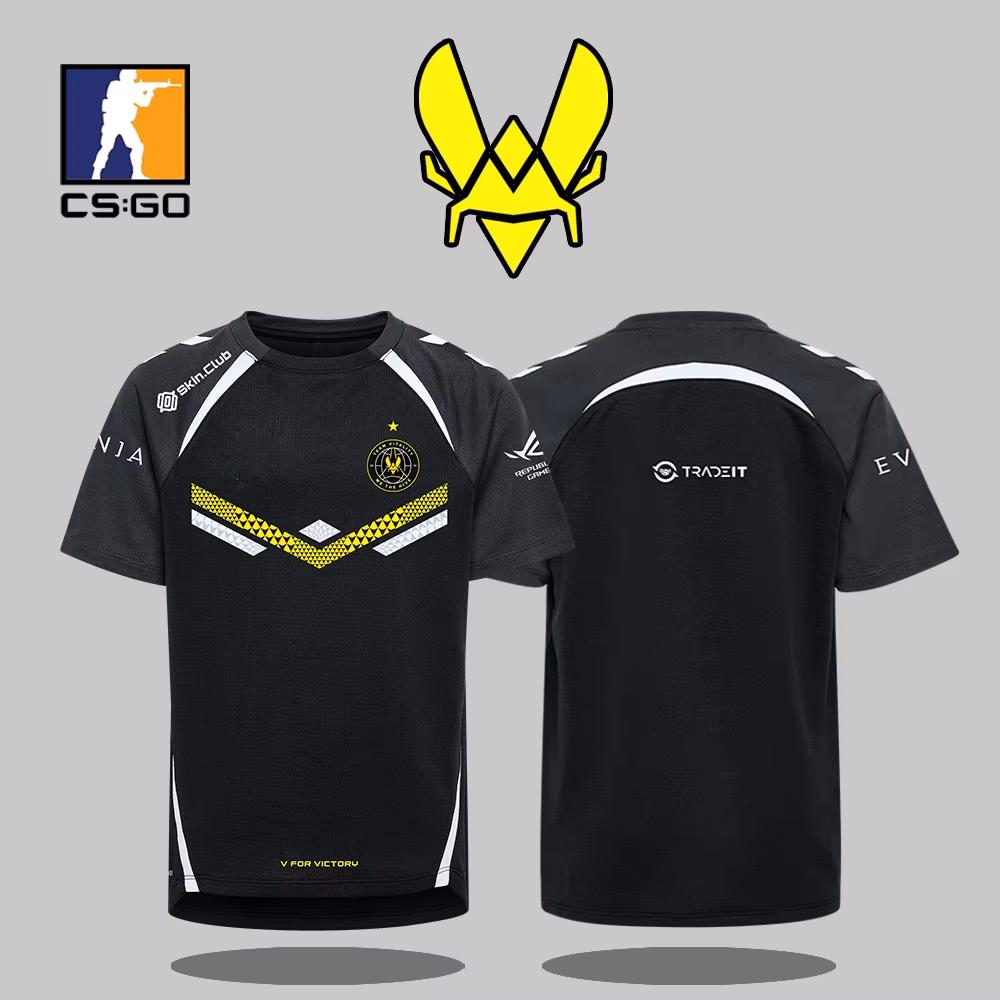 Team Vitality 2025 Новая футболка CS2 Esports CSGO Major Training Unisex Streetwear Oversize Tops VIT Fans Custom T Shirts