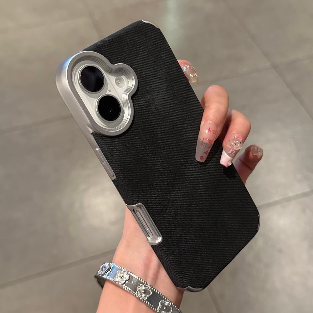Роскошный джинсовый чехол с мягким покрытием для iPhone 17 Air 16 15 14 Plus 13 12 11 Pro Max Ударопрочный бампер Тканевая крышка Capa