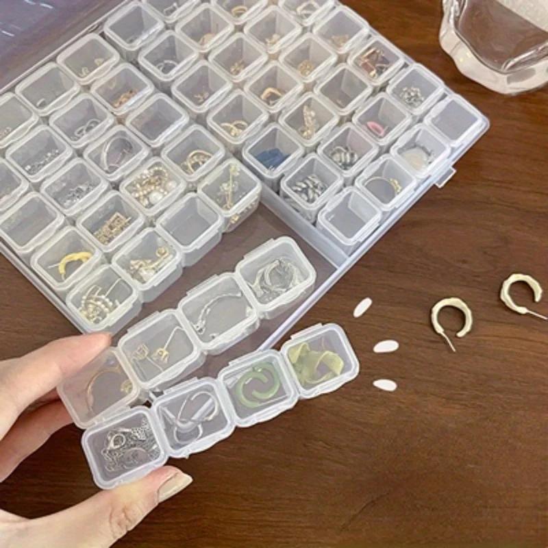 1 шт. 28 ячеек прозрачный пластиковый ящик для хранения контейнер кейс для ювелирных изделий алмазной вышивки рукоделия органайзер для аксессуаров