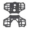 2Pcs Chassis Side Plate Set Left Right Carbon Fiber Black for Losi LMT 1:8 4WD Solid Axle RC Car