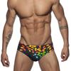 Men's Fashion Sexy Swim Brief Sexy Printed Swimsuit for Men Surfing Swimwear Low-Rise