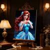 Disney Русалочка DIY Жемчужное Искусство для Ариэль Ручной Работы Подарок Подходит для Украшения Стен Идеально Подходит как для Дома, так и для Офиса