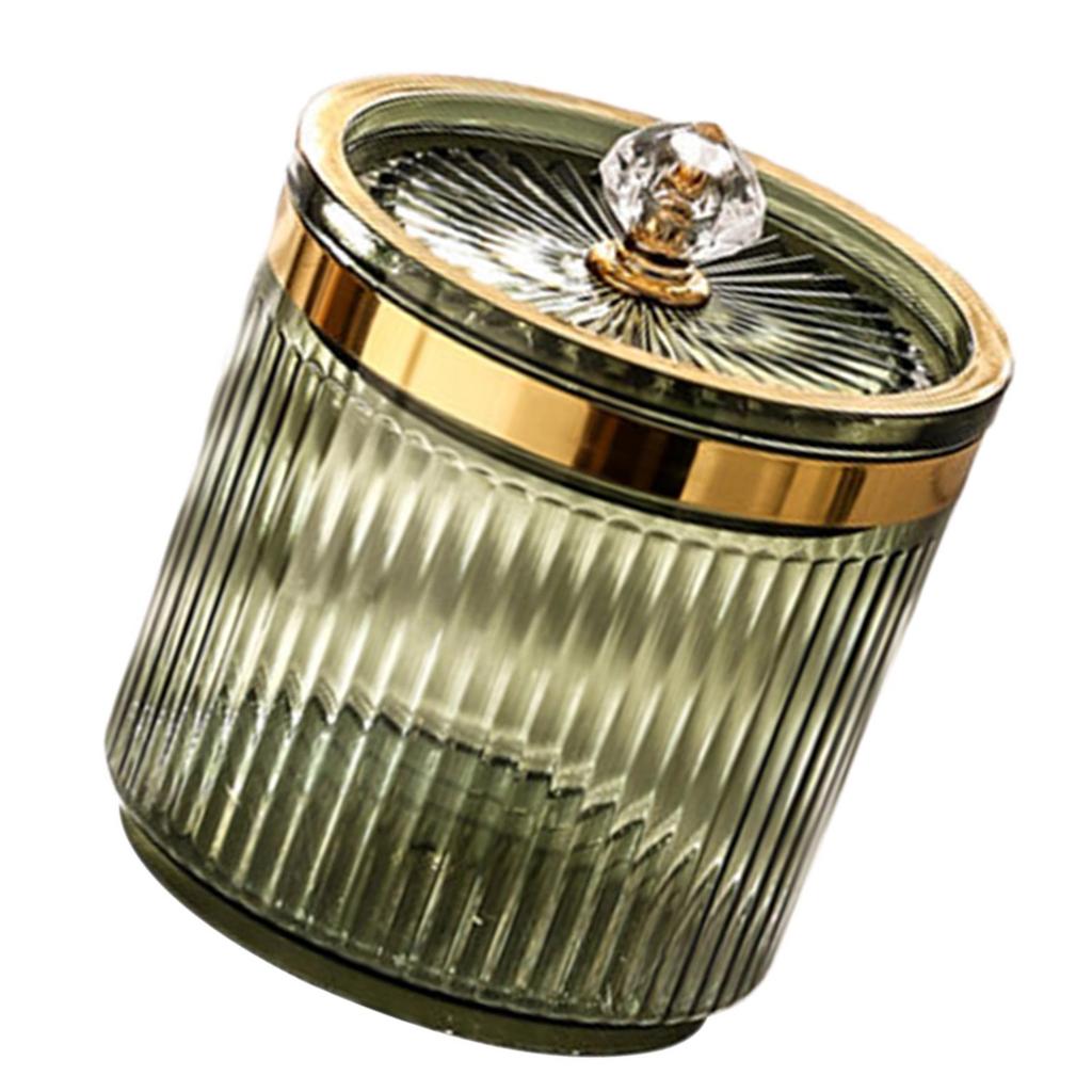 Прозрачный органайзер для зубочисток и макияжа для ватных палочек и мелкой косметики. Эффективные принадлежности для организации ванной комнаты