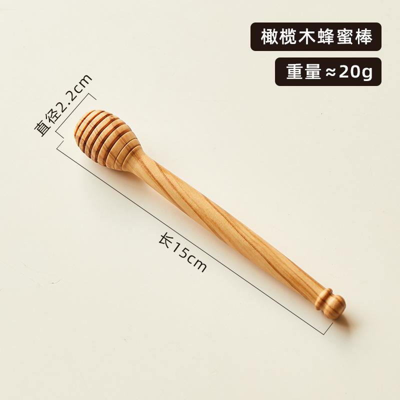 1 шт. Высококачественная оливковая деревянная палочка для меда Цельная деревянная ложка для меда Специальная краска без воска Палочка для смешивания кухонный гаджет