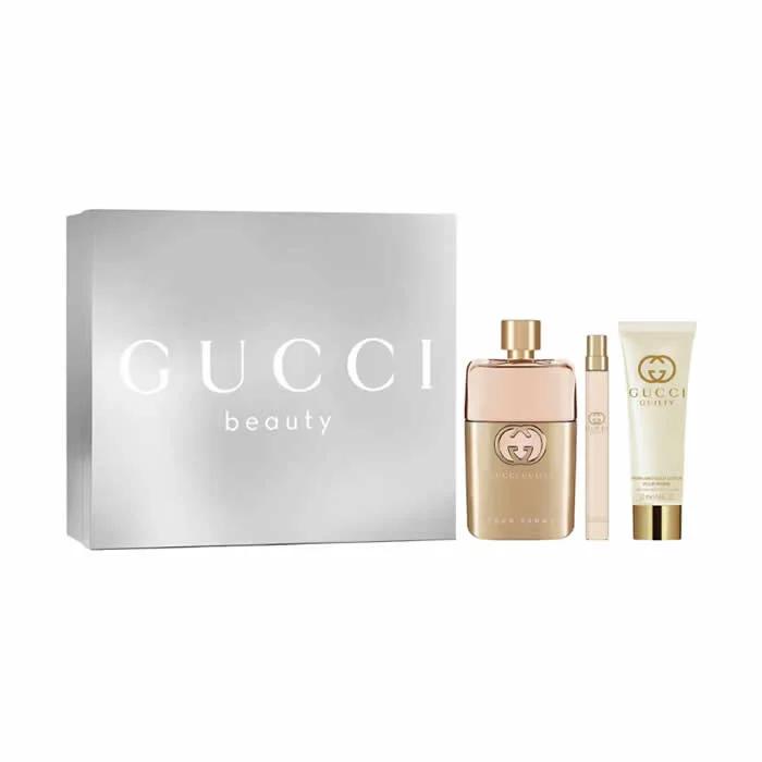 Gucci Guilty Pour Femme Eau De Parfum Spray 90ml Set 3 Pieces
