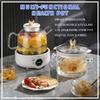 500W Multi Functional Health Pot Household Smart Soup Boiler Teapot Digital Touch Panel 1.5L Jug & 500ML Stew Pot