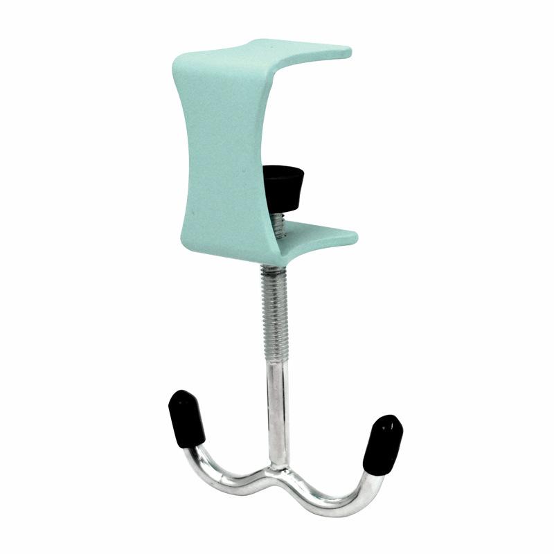 1 шт. Многофункциональный двойной крючок Крючок для школьной сумки Настольное съемное устройство для подвешивания мобильной сумки Крючок для сумки на боковую сторону стола Без перфорации Прочный крючок для сумки