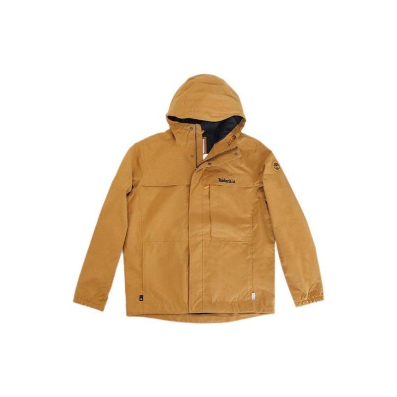 Timberland Af Wr Benton Shell Sports Casual Solid Color Hooded Jacket Woven Men Jackets Wheat A695W-P47