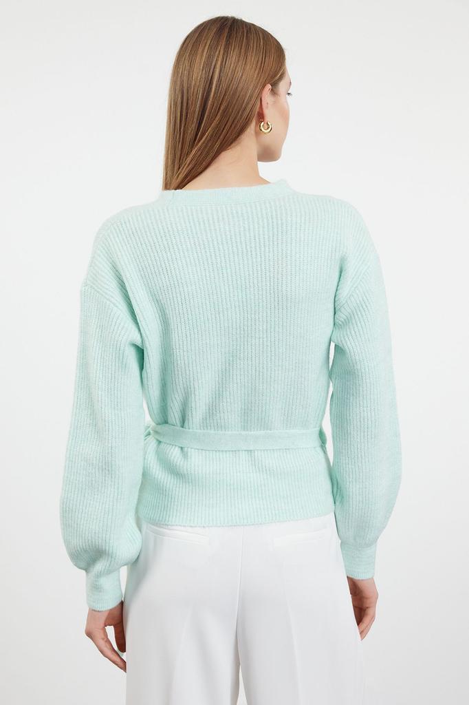 Women's Fashion Stylish Cardigan Black Soft Textured V-Neck Knitwear Cardigan