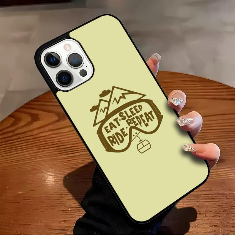 Skiing Snow Snowboard Ski Phone Case For iPhone 17 Air 16 15 14 13 12 11 Pro Max Max Plus Bumper Case Cover