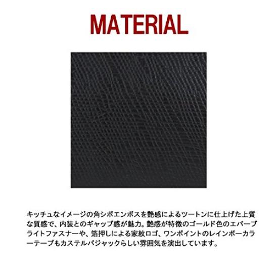 Длинный кошелек с круглой молнией Rainbow Black [Castelbajac] [01]