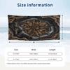 Egyptian Flower Art Theme Quick Dry Beach Towel Custom Name Text Print Large Sand Resistant Towel Beach Vacation