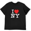 Мужская футболка Hiwide I Love Ny Черная