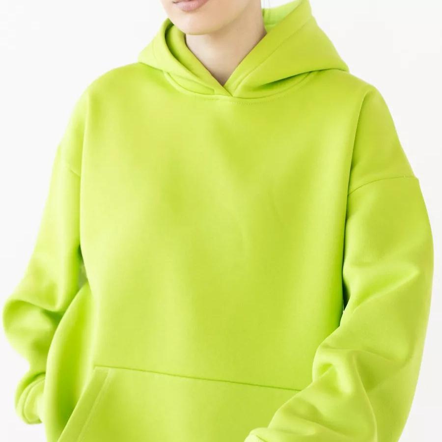 Женская толстовка с капюшоном с длинным рукавом для осени/зимы – Свободный и повседневный топ