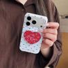 KT Магнитный держатель Чехол для телефона Сердце для верховой езды для iPhone 17 Pro Max/Apple 16/15 Pro